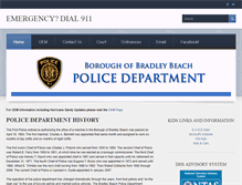 Tablet Screenshot of bradleybeachpd.com